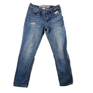 Hydraulic Womens Blue Denim Distressed Jeans‎ Size 12